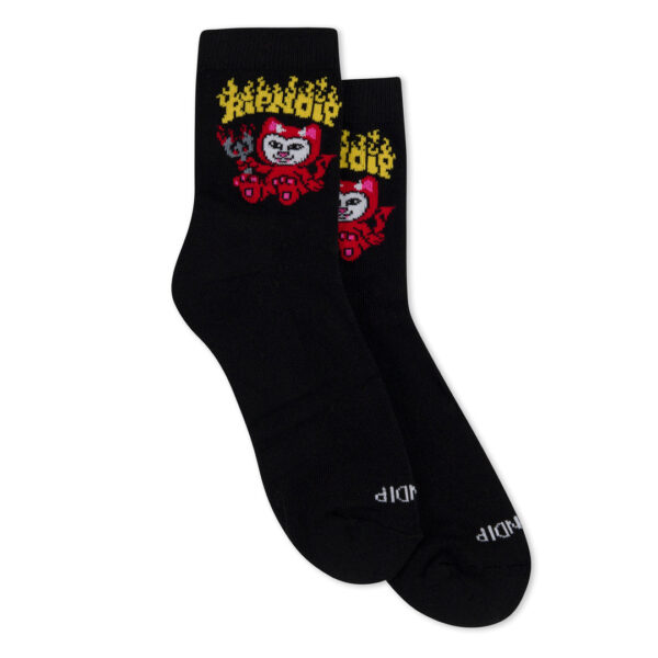 Ripndip Scary Cute Mid Socks Black Os