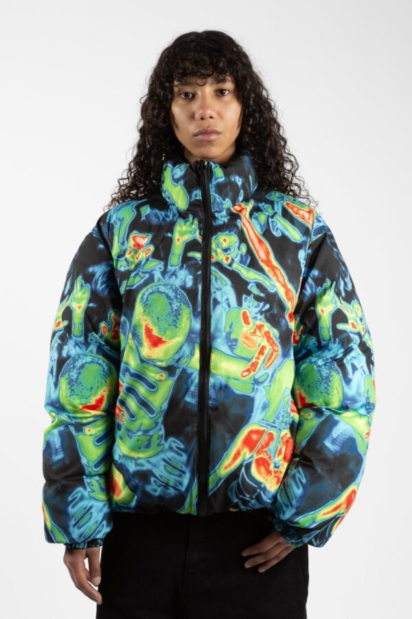 WASTED PARIS Fusion Puffer Jacket (reversible) Black/Multi