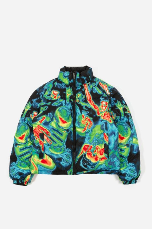 WASTED PARIS Fusion Puffer Jacket (reversible) Black/Multi