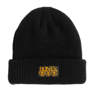 Bones Pushing Up Daisies Beanie Black