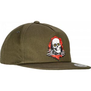 Powell Peralta Skateboard Hat Snapback Ripper 2 Military Green
