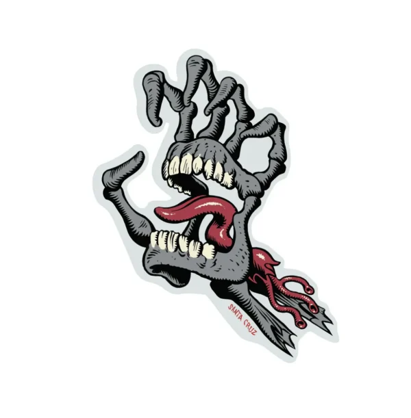 Santa Cruz screaming bones sticker 5"