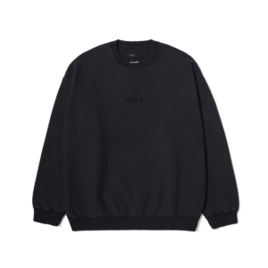 huf Mason Crewneck Fleece Washed Black