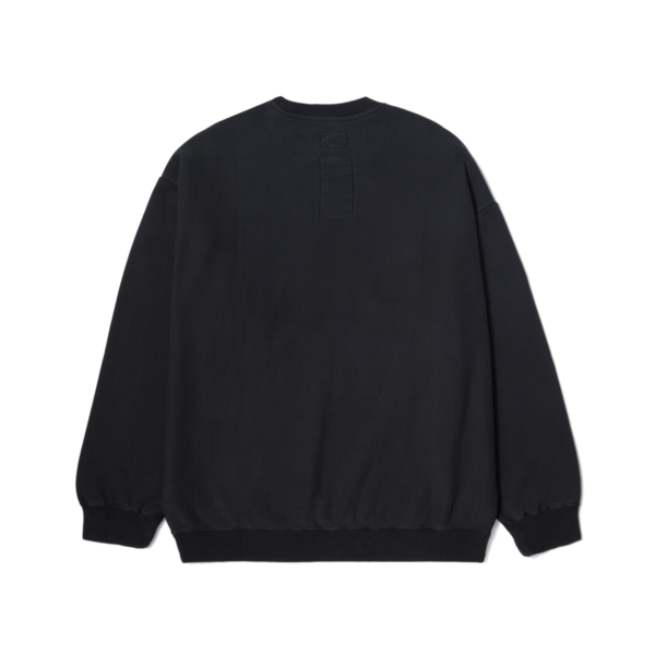 huf Mason Crewneck Fleece Washed Black