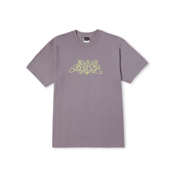 huf OUTLINES T-SHIRT light plum