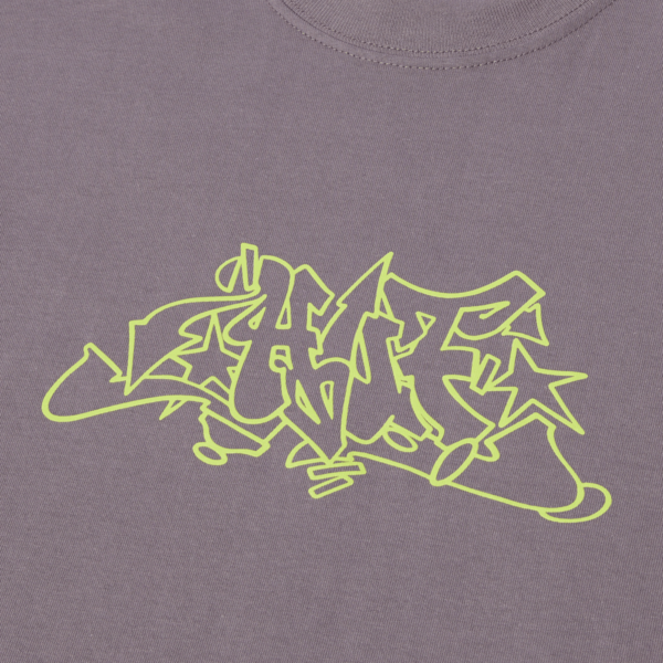 huf OUTLINES T-SHIRT light plum