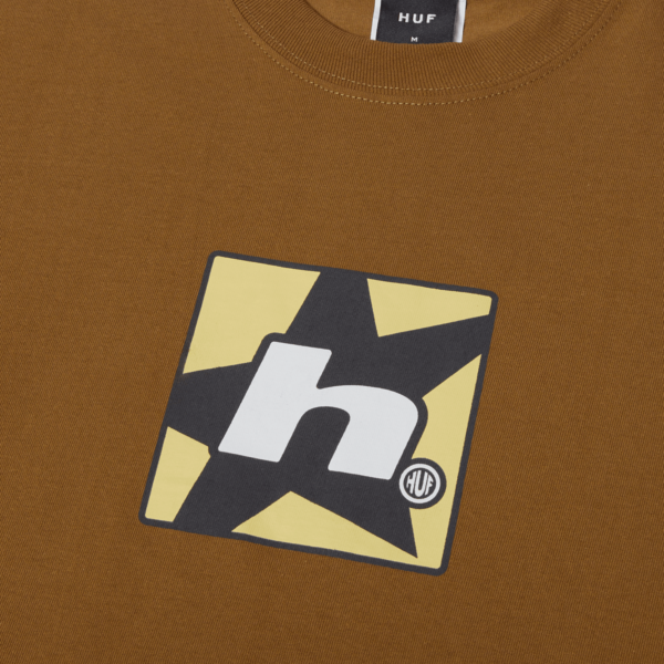 huf H STAR T-SHIRT mud