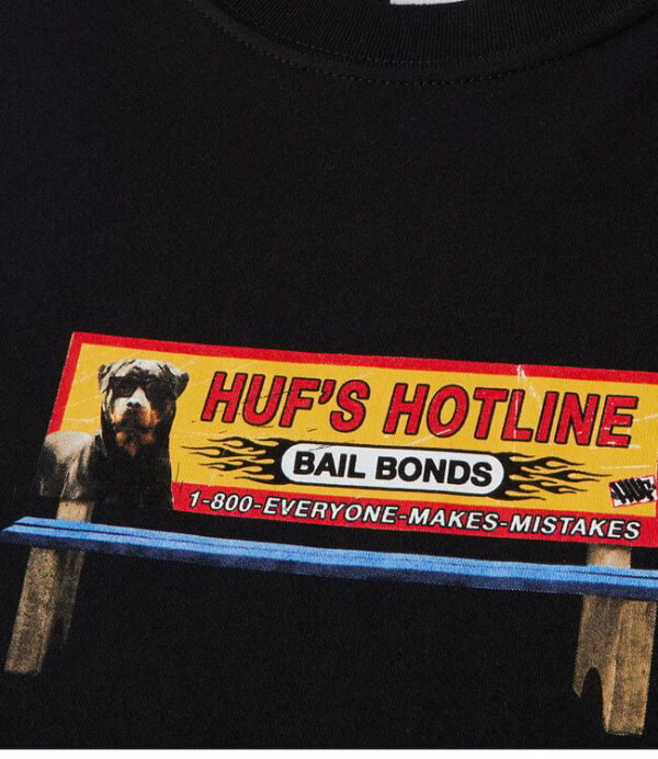 huf BAIL BONDS T-SHIRT black