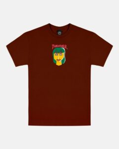 THRASHER - TALK SHIT T-SHIRT (MAROON)