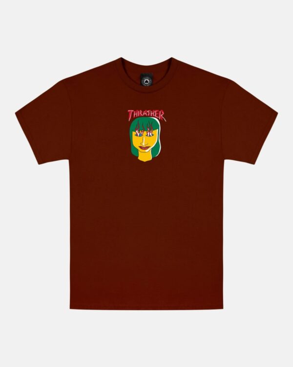 THRASHER - TALK SHIT T-SHIRT (MAROON)