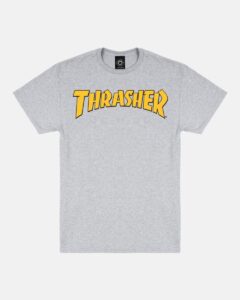 THRASHER - COVER T-SHIRT (HEATHER GREY)