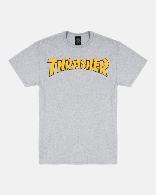 THRASHER - COVER T-SHIRT (HEATHER GREY)