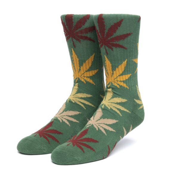 huf - gradient leaves plantlife socks ( Forest Green )