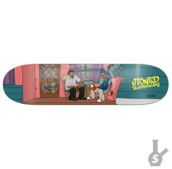 stoned skateboarding fried day deck