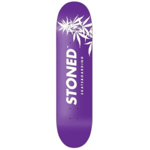 Stoned Skateboards purple team deck