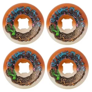 Santa Cruz slime ball wheels Hairballs 50-50 Orange 56mm 95a