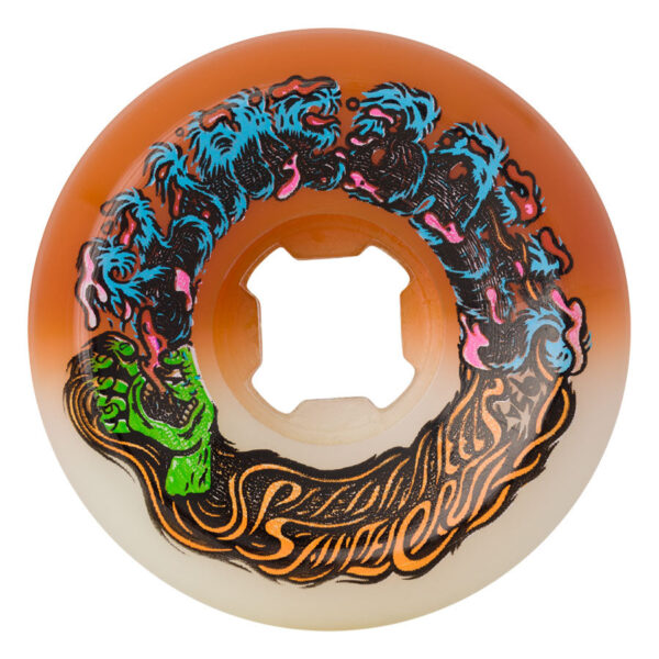 Santa Cruz slime ball wheels Hairballs 50-50 Orange 56mm 95a