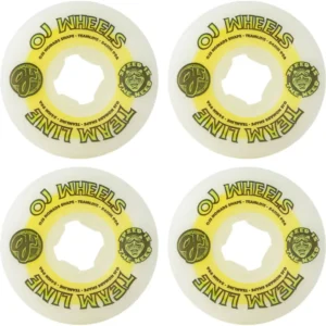 oj wheels Team Line Original White Yellow/Green Hardline 54mm 99a