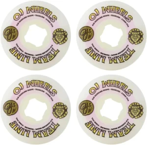 oj wheels Team Line Original White Purple/Yellow Hardline 53mm 99a