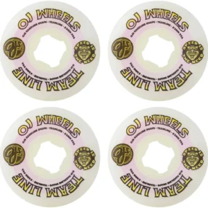 oj wheels Team Line Original White Purple/Yellow Hardline 53mm 99a