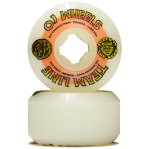 oj wheels Team Line Original White Orange/Green Nomads 54mm 99a