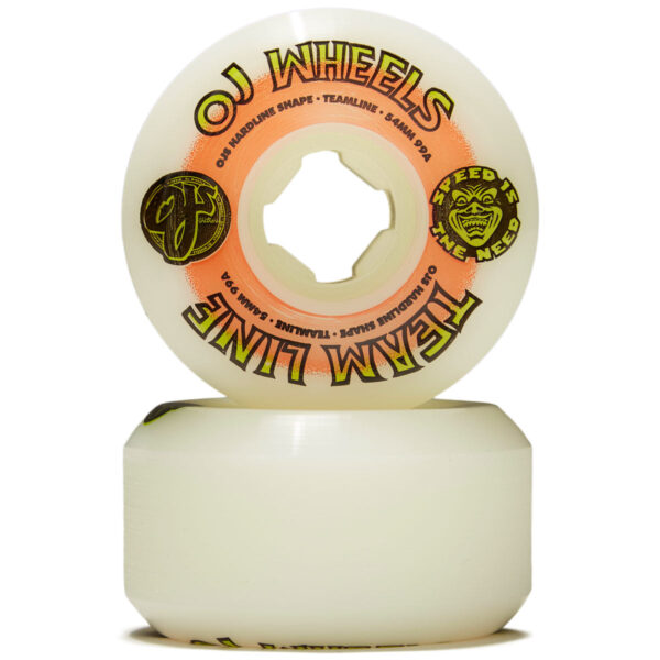 oj wheels Team Line Original White Orange/Green Nomads 54mm 99a