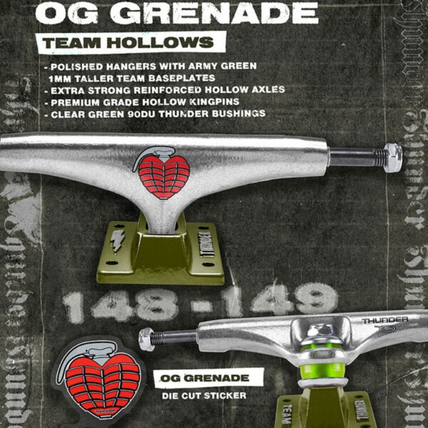 THUNDER TRUCK TEAM 148 OG GRENADE EDITION