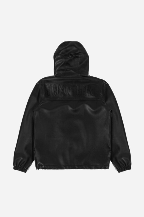 WASTED PARIS Kingdom Faux Leather Windbreaker Black