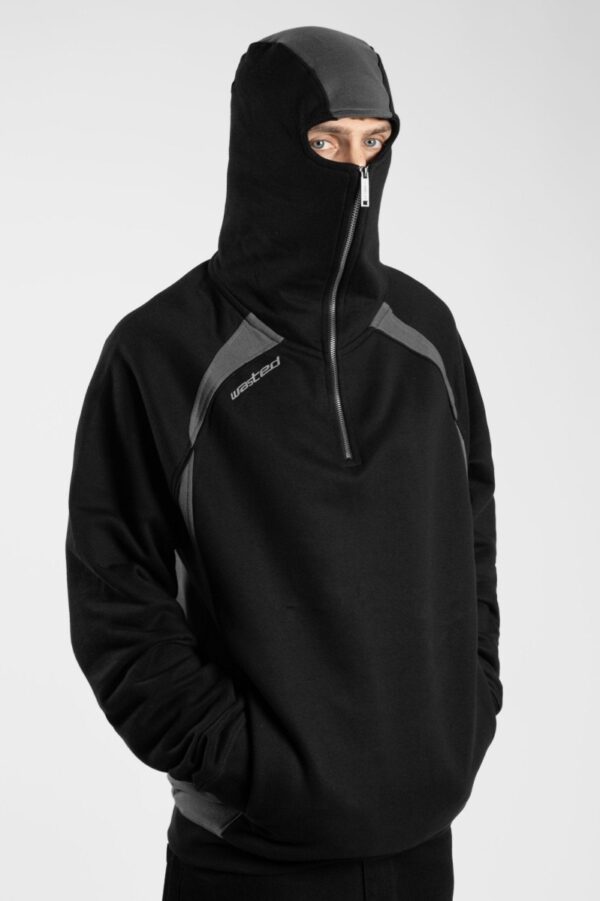 WASTED PARIS Arena Hoodie Black Charcoal