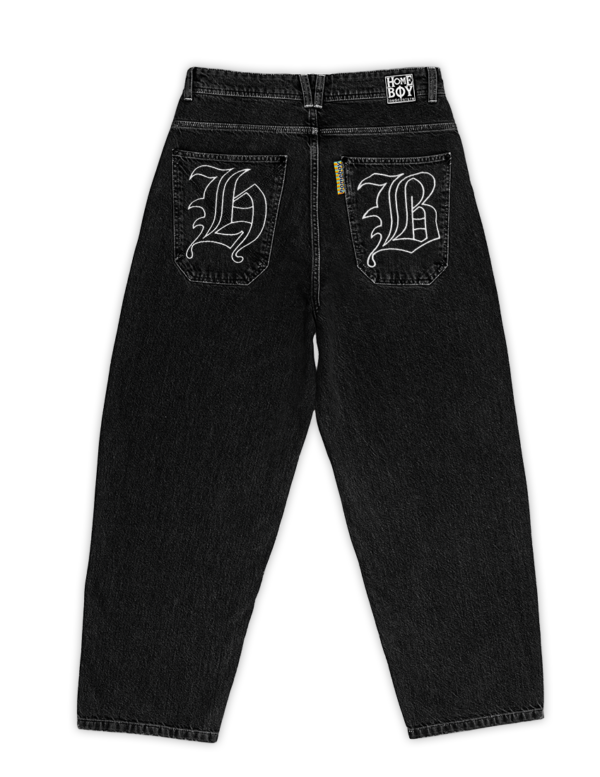 HOME BOY X-TRA MONSTER GOTHIC DENIM WASHED BLACK