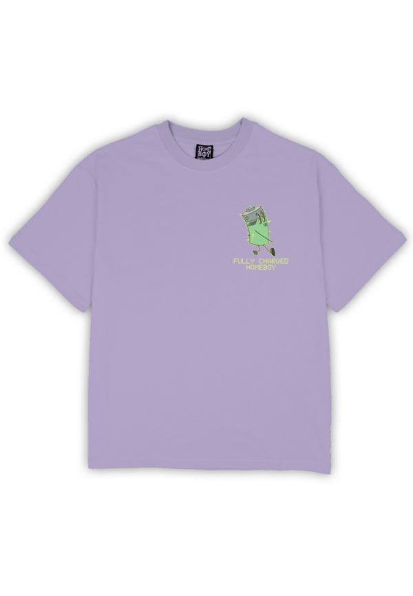 HOME BOY FULLY CHARGED TEE LILAC