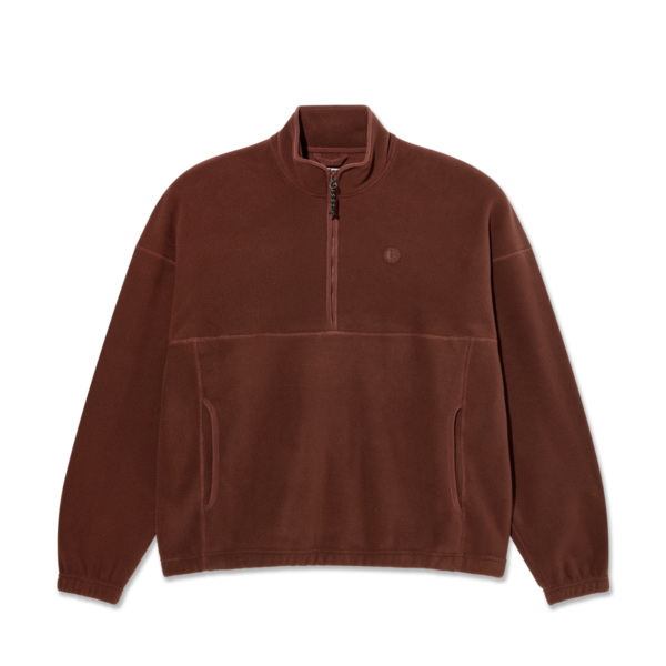 POLAR IVAN HALFZIP SWEATER WINE