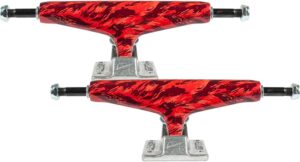 TENSOR Skateboard Trucks Aluminum Camo Red/Raw 5.5 (8.25'' Axle)