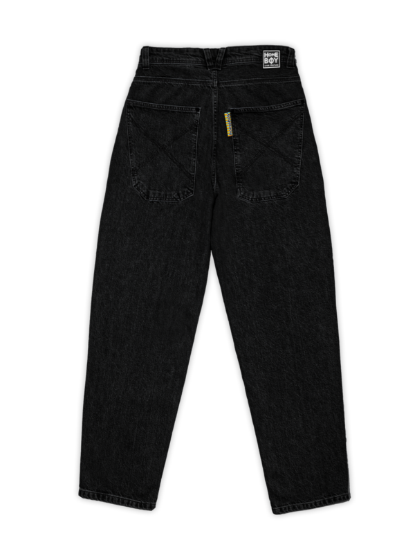 home boy x tra baggy denim (washed black)