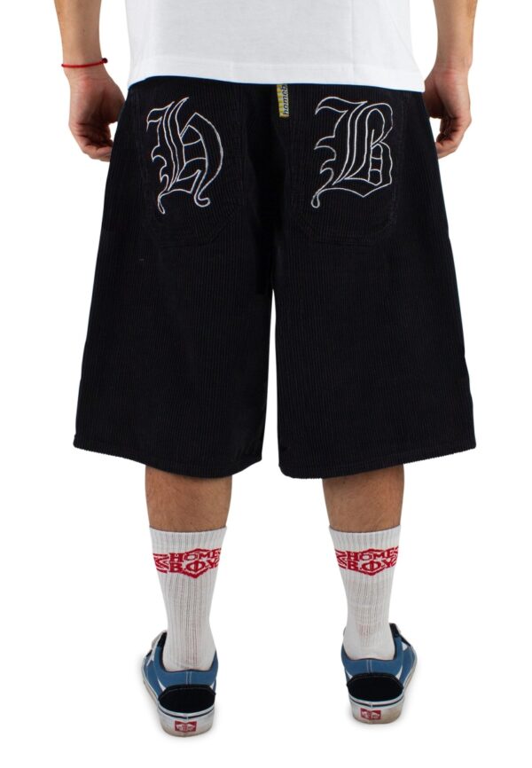 home boy X-TRA MONSTER GOTHIC CORD SHORTS (black)