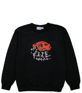 F*CE SAMOR BUG KNITTED SWEATER BLACK