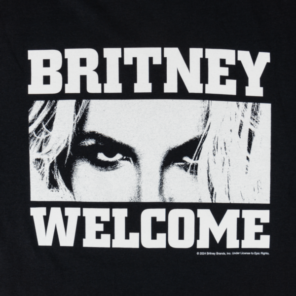 WELCOME X BRITNEY SPEARS TILL THE WORLD ENDS T-SHIRT BLACK