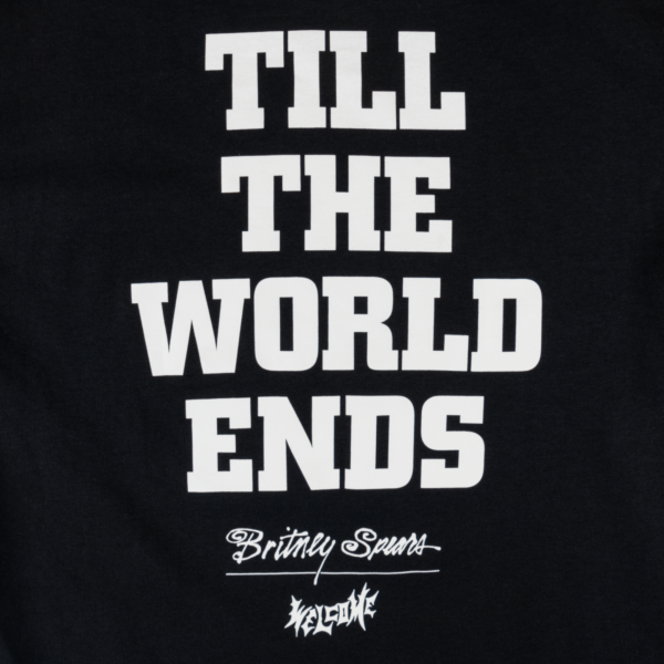 WELCOME X BRITNEY SPEARS TILL THE WORLD ENDS T-SHIRT BLACK