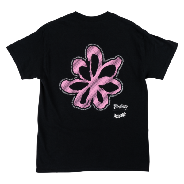 WELCOME x BRITNEY SPEARS FLOWER T-SHIRT BLACK