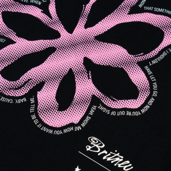 WELCOME x BRITNEY SPEARS FLOWER T-SHIRT BLACK