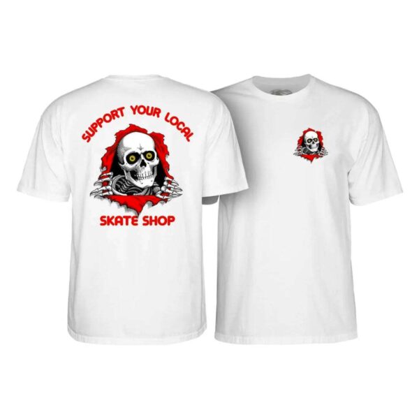 Powell Peralta - Support Your Local Skate Shop T-Shirt White