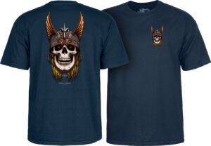 Powell Peralta ANDY ANDERSON SKULL T-SHIRT NAVY