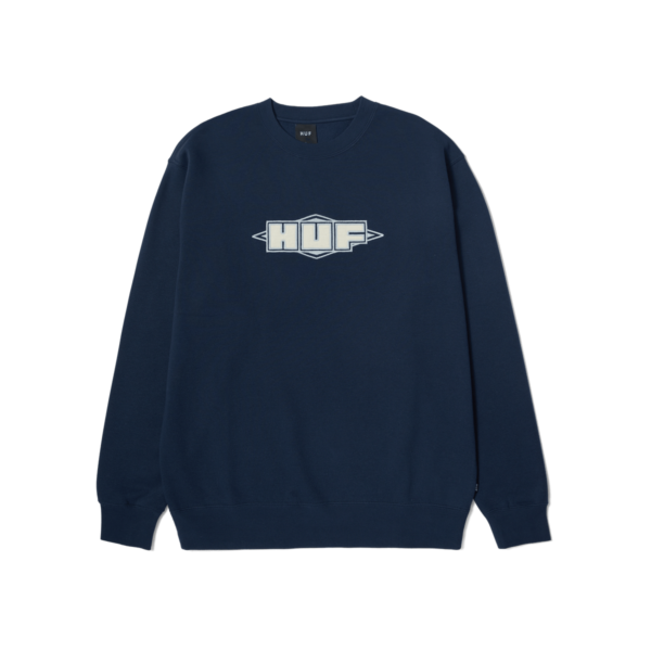 HUF QUALITY CREWNECK SWEATSHIRT NIGHTSHADE