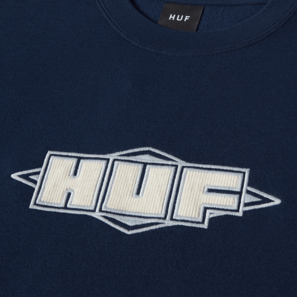 HUF QUALITY CREWNECK SWEATSHIRT NIGHTSHADE