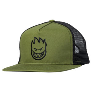 SPITFIRE Bighead SNAPBACK TRUCKER HAT OLIVE BLACK OS