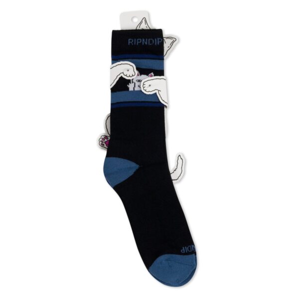 Ripndip Peeking Nermal Socks Black/Slate OS