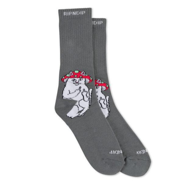 Ripndip Lord Shroomy Socks Charcoal OS