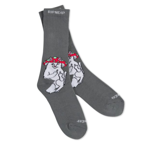 Ripndip Lord Shroomy Socks Charcoal OS