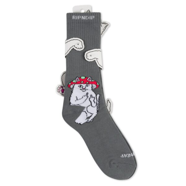 Ripndip Lord Shroomy Socks Charcoal OS