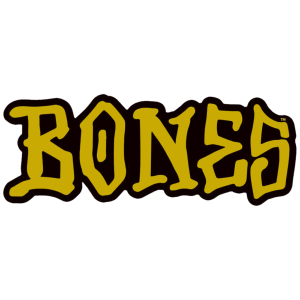 Bones Wheels Gold Foil Sticker 3"